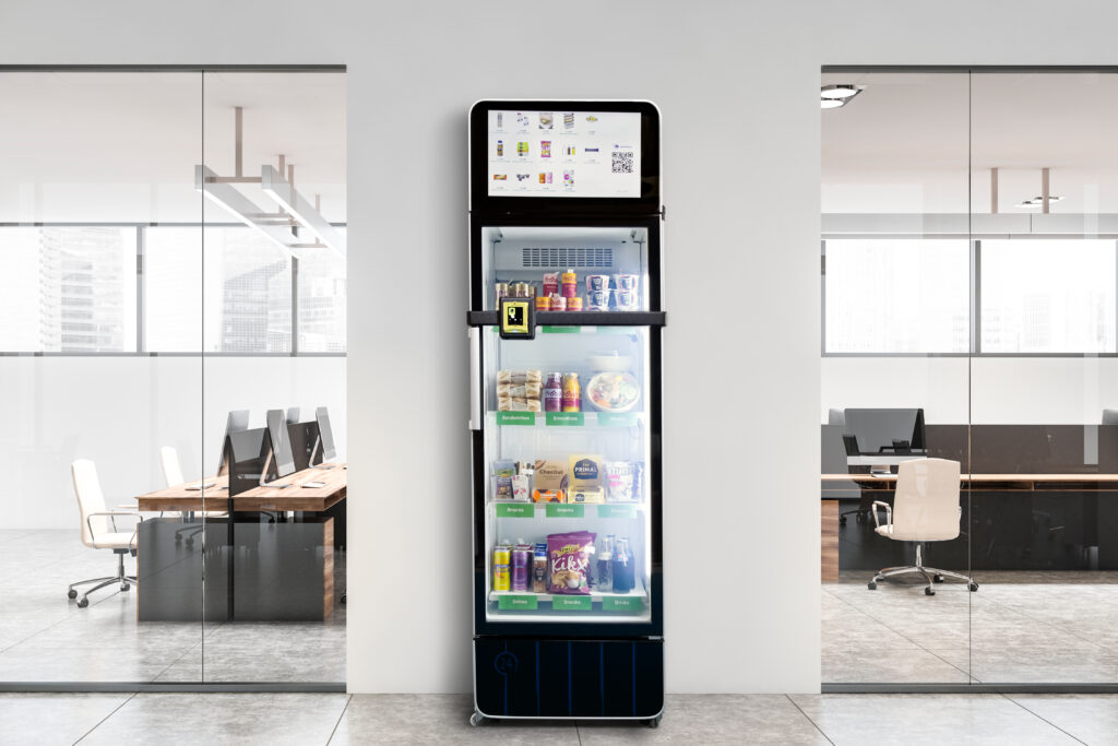 Optimisez votre espace de pause avec Welleat ! Découvrez notre solution de réfrigération dans les locaux de l'entreprise, offrant des options saines pour une alimentation équilibrée.